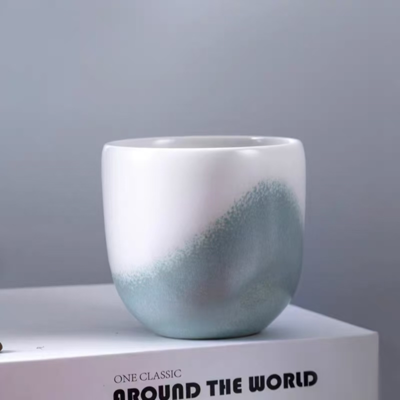 艺途彩釉圆融直身杯 浅海蓝200ml